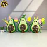 Lantern Avocado - 3D Lantern File - Cricut File 1 - LightBoxGoodMan