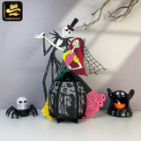 Nightmare Dance Couple - 3D Halloween Couple Lantern File - Cricut File - LightBoxGoodMan