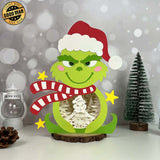 Merry Grinchmas - Grinch Papercut Lightbox File - Cricut File 2 - LightBoxGoodMan