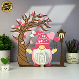 Gnome Valentine - 3D Love Lantern File - Cricut File 1 - LightBoxGoodMan