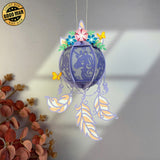 Unicorn - 3D Dreamcatcher Lantern File - Cricut File 1 - LightBoxGoodMan