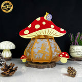 Fairy - 3D Mushroom Lantern File - 7.9x8.5" - Cricut File - LightBoxGoodMan