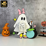 Daisy Halloween -3D  Halloween Daisy Lantern File - Cricut File 1 - LightBoxGoodMan