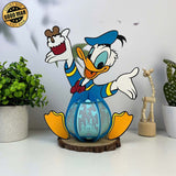 Donald - Donald Duck 3D Papercut Lantern File - Cricut File 1 - LightBoxGoodMan