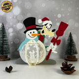 Goofy Christmas - 3D Christmas Lantern File - Cricut File 1 - LightBoxGoodMan