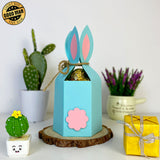Bunny Gift Box - Easter Candy Box Paper Cutting File - 3.5x7.9" - Cricut File - LightBoxGoodMan