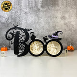 Boo - Halloween Papercut Lightbox File - Cricut File 1 - LightBoxGoodMan