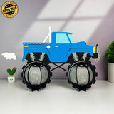 Monster Truck - 3D Tractor Lantern File - Cricut File 1 - LightBoxGoodMan