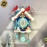 Pendulum Clock - 3D Christmas Lantern File  - Cricut File 1 - LightBoxGoodMan