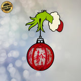 The Grinch - 3D Christmas Lantern File - Cricut File 1  - LightBoxGoodMan