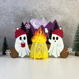 Christmas Campfire 3 - 3D Christmas Campfire Lantern File - Cricut File 3 - LightBoxGoodMan