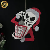 Nightmare Xmas - 3D Christmas Lantern File - Cricut File 2 - LightBoxGoodMan