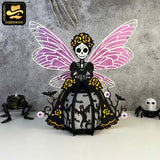 Spooky Girl 1 - 3D Spooky Lantern File - Cricut File - LightBoxGoodMan