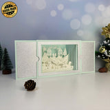 Merry Christmas - 3D Christmas Pop-up Card File - Cricut File 2 - LightBoxGoodMan