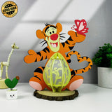 Tigger - Winnie The Pooh Themed 3D Tigger Lantern File - Cricut File 1 - LightBoxGoodMan