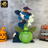 Witches Poison Bottles  - 3D Witch Lantern File - Cricut File - LightBoxGoodMan