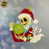 Nightmare Xmas - 3D Christmas Lantern File - Cricut File 1 - LightBoxGoodMan