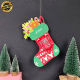 Personalized Socks - 3D Christmas Lantern File - Cricut File 1 - LightBoxGoodMan