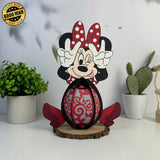 Minnie - Minnie Mouse 3D Papercut Lantern File - Cricut File 1 - LightBoxGoodMan