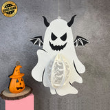 Cunning Ghost - 3D Ghost Lantern File - Cricut File 3 - LightBoxGoodMan