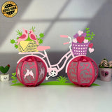 Bicycle - 3D Love Lantern File - Cricut File 1 - LightBoxGoodMan