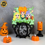 Hocus Pocus - Halloween Themed 3D Lantern File - Cricut File 1 - LightBoxGoodMan