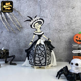 Spooky Girl 3 - 3D Spooky Lantern File - Cricut File - LightBoxGoodMan