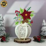 Christmas Vase - 3D Christmas Lantern File  - Cricut File 2 - LightBoxGoodMan