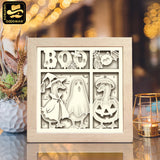 Goose Halloween – Paper Cut Light Box File - Cricut File - 8x8 inches - LightBoxGoodMan