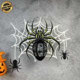 Spider - 3D Spider Lantern File - Cricut File 4 - LightBoxGoodMan