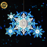 Snowflake - 3D Christmas Lantern File - Cricut File 4 - LightBoxGoodMan