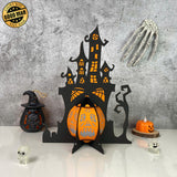 Haunted House - Halloween Themed 3D Lantern File - Cricut File 2 - LightBoxGoodMan