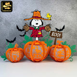 Snoopy Halloween - 3D Snoopy Lantern File - Cricut File - LightBoxGoodMan