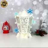 Snowflake - 3D Christmas Vintage Lantern File  - Cricut File 2 - LightBoxGoodMan