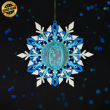 Snowflake - 3D Christmas Lantern File - Cricut File 2 - LightBoxGoodMan