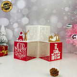 Merry Christmas 2 - 3D Christmas Pop-up Card File - Cricut File 2 - LightBoxGoodMan