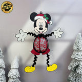 Mickey Xmas Hanging - 3D Christmas Lantern File - Cricut File 1 - LightBoxGoodMan