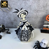 Spooky Girl 3 - 3D Spooky Lantern File - Cricut File - LightBoxGoodMan