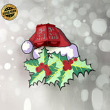 Christmas Hat - 3D Christmas Lantern File - Cricut File 1 - LightBoxGoodMan