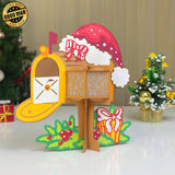 Christmas Mailbox - 3D Christmas Lantern File - Cricut File 1 - LightBoxGoodMan