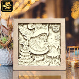 Christmas Fairy – Paper Cut Light Box File - Cricut File - 8x8" - LightBoxGoodMan