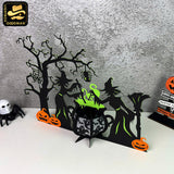 Witch's Cauldron 3 - Halloween Themed 3D Lantern File - Cricut File - LightBoxGoodMan