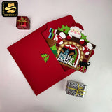 Christmas Fireplace - 3D Christmas Pop-up Card File - Cricut File 1 - LightBoxGoodMan