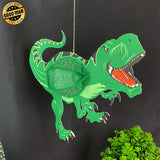 Dinosaurs - 3D Dinosaurs Lantern File - 7.7x9" - Cricut File - LightBoxGoodMan