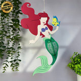 Mermaid Disney - Wonderland Themed 3D Lantern File - Cricut File 1 - LightBoxGoodMan