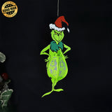 The Grinch - 3D Christmas Lantern File - Cricut File 2 - LightBoxGoodMan