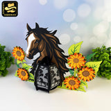 Horse - 3D Animal Lantern File - Cricut File 1 - LightBoxGoodMan