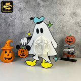 Donald Halloween -3D  Halloween Donald Lantern File - Cricut File 1 - LightBoxGoodMan