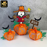 Snoopy Halloween - 3D Snoopy Lantern File - Cricut File - LightBoxGoodMan