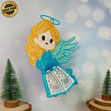 Angel - 3D Angel Lantern File - Cricut File 4 - LightBoxGoodMan